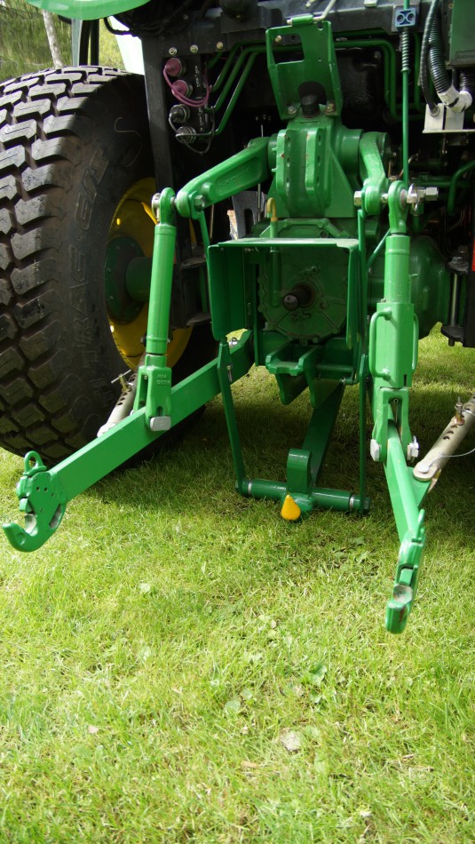 Hitches and pivoting front linkage now available for smaller John Deere