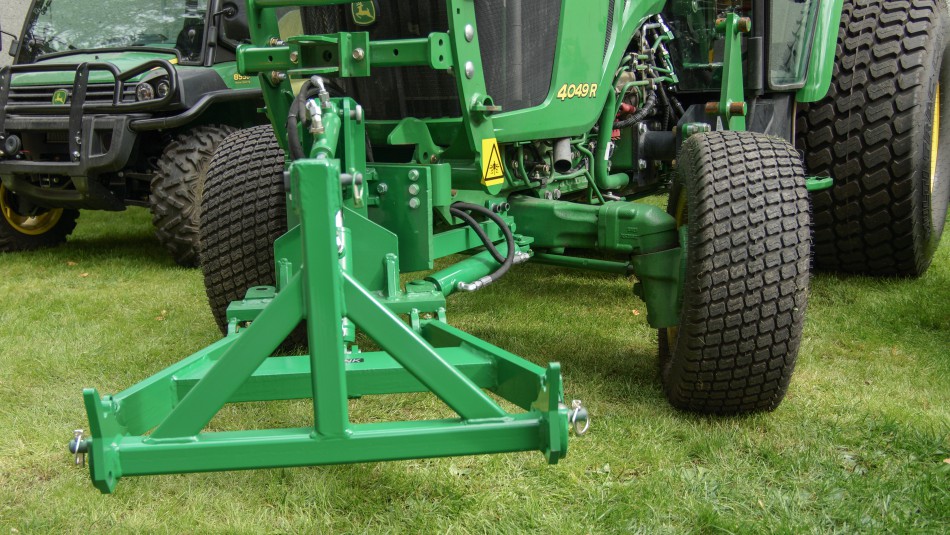 Hitches and pivoting front linkage now available for smaller John Deere